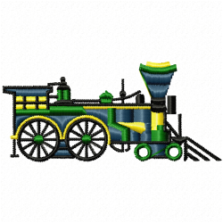 Trains Embroidery Design 9 Trains Embroidery Design 9
